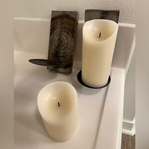 Rustic Wall Candle Set